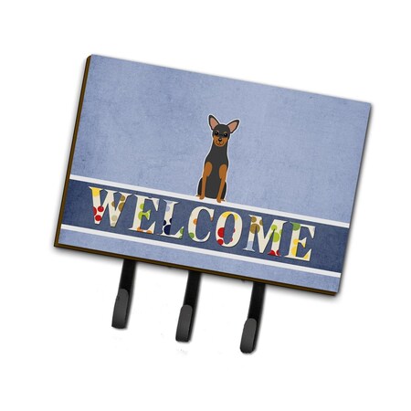 Carolines Treasures Manchester Terrier Welcome Leash or Key Holder BB5609TH68